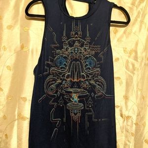 Plazmalab unique cut out back tank NWOT 🖤